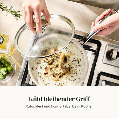 6-teiliges Keramik Topfset für Induktion & alle Herde