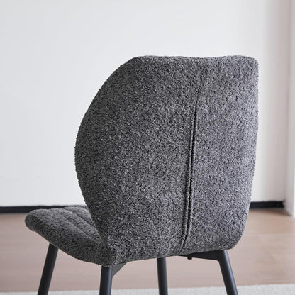 8er Set Esszimmerstühle Modern Schwarz Streifenmuster