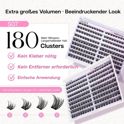 Selbstklebende Wimpern Extensions D Curl Wispy – Wiederverwendbar & Ohne Kleber