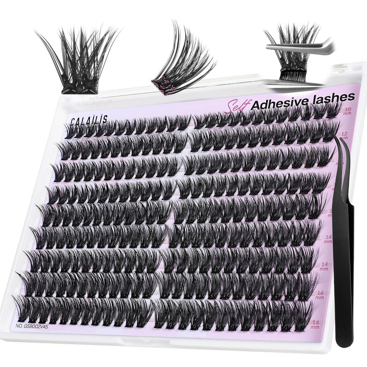 Selbstklebende Wimpern Extensions 216 Pcs D Curl Wispy