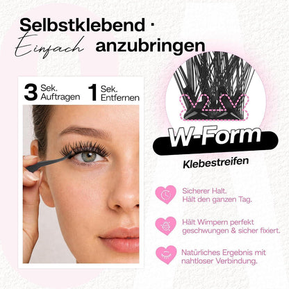 Selbstklebende Wimpern Extensions 216 Pcs D Curl Wispy