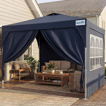 Faltpavillon 3x3m wasserdicht mit Seitenwänden & UV-Schutz