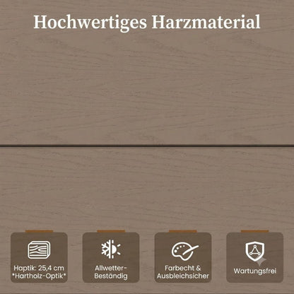 Wetterfestes Gartenhaus 152x92x192 cm – Kunststoff Schuppen