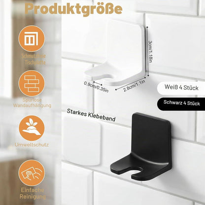 8x Zahnbürstenhalter Wandhalterung ohne Bohren
