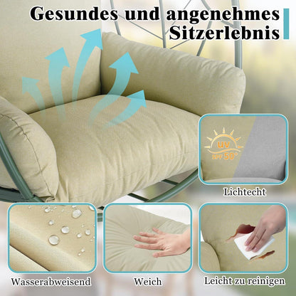 Hängesessel mit Gestell – Bequemer Egg Chair für Garten & Wohnzimmer