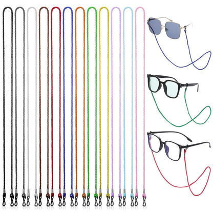 Brillenketten Damen Nylon Geflochten – 12er Set Mehrfarbig