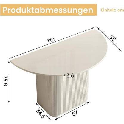 Halbrunder Esstisch Modern – Platzsparend für Küche & Esszimmer