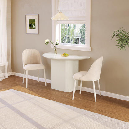 Halbrunder Esstisch Modern – Platzsparend für Küche & Esszimmer