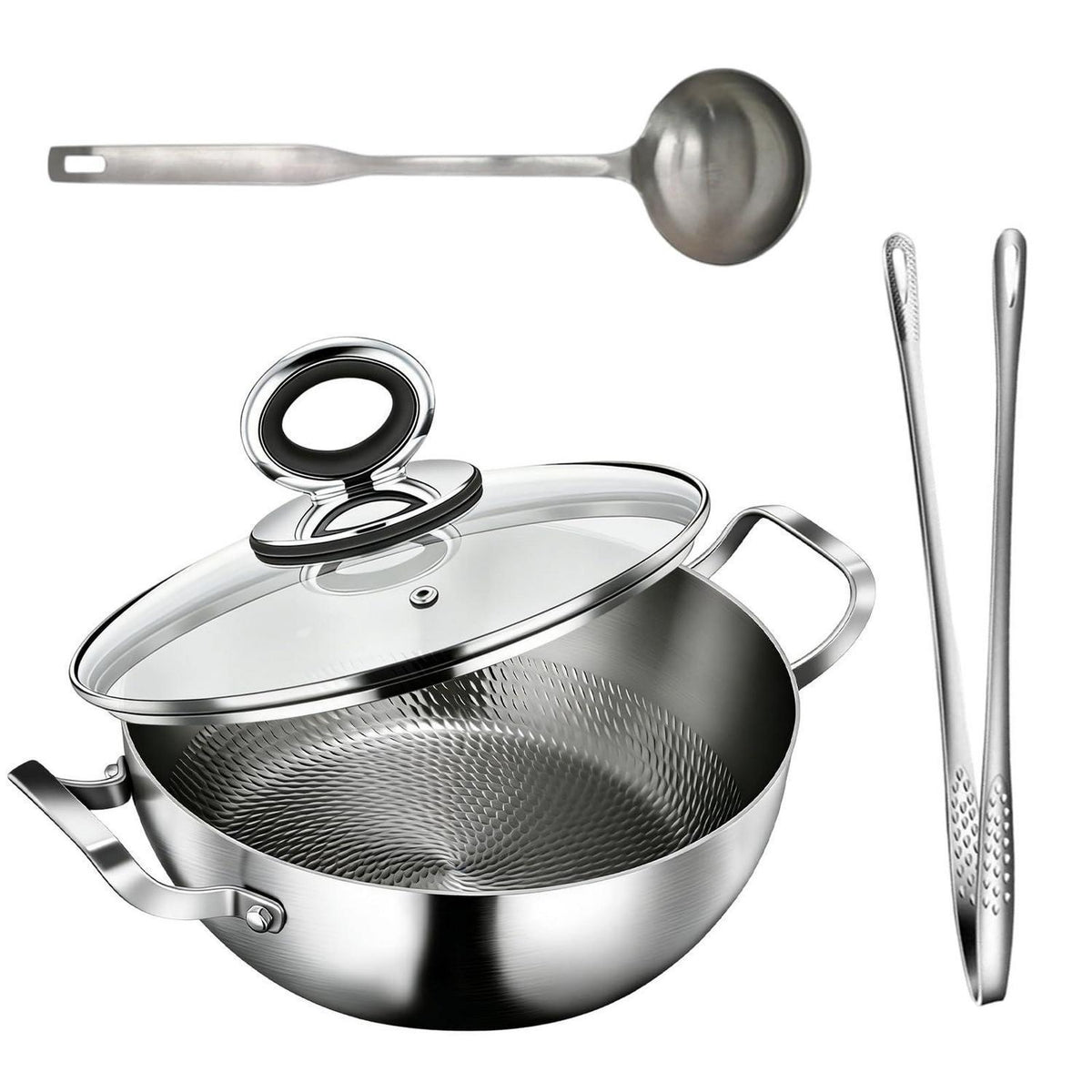 Titan Schmorpfanne 28cm mit Deckel – 10 Liter, Antihaftbeschichtung