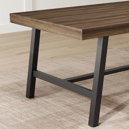 Langer Esstisch 180cm Holzoptik Industrial Stil für 6-8 Personen