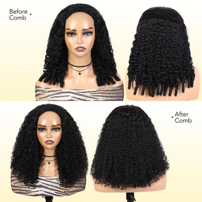 Burmese Curly Halbperücke Echthaar 18 Zoll – Verstellbar & Sicher