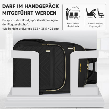 Laptop Rucksack 17,3 Zoll – Herren Damen Schulrucksack Schwarz