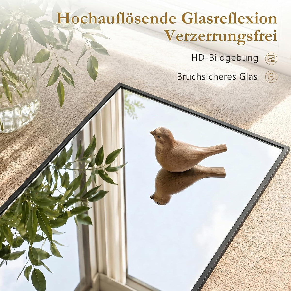 Ganzkörperspiegel Standspiegel 205x104cm – Modern & Robust