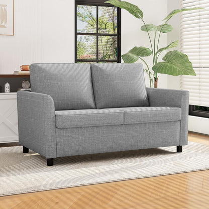 2-Sitzer Sofa Modern, Abnehmbar & Platzsparend (Hellgrau)