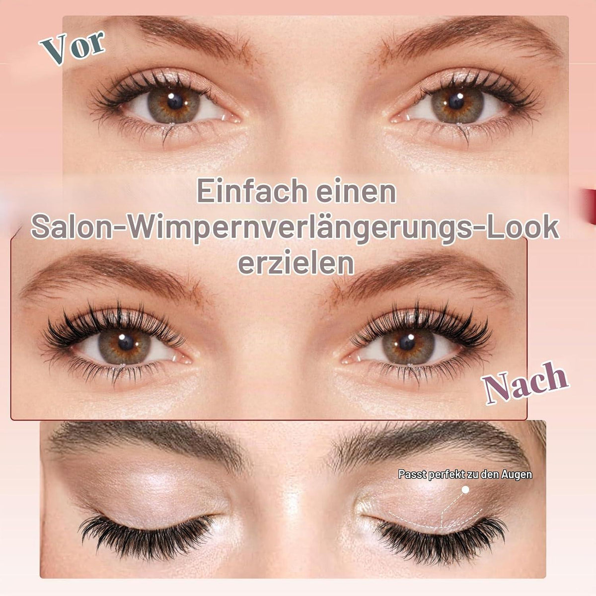 Magnetische Wimpern ohne Kleber – Natürlicher Look & Applikator