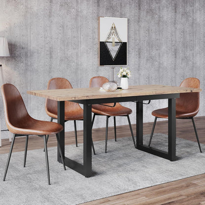 Ausziehbarer Esstisch 140/180cm – Industriestil & Metallrahmen
