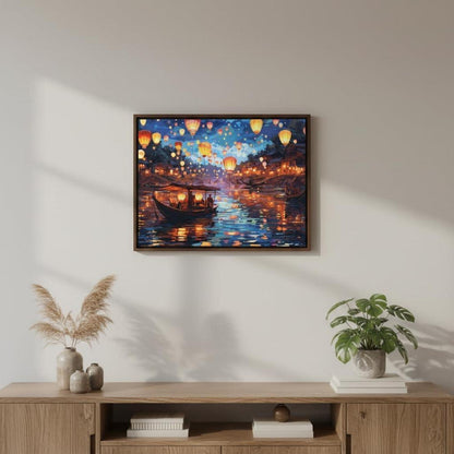 Malen nach Zahlen Landschaft Laternensee 40x50cm DIY Set