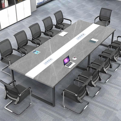 Konferenztisch 200x80cm mit Kabeldurchführung – Modern & Stabil