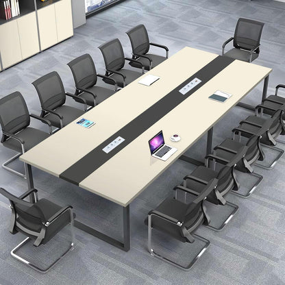 Konferenztisch G1 200x120cm – Modern, Kabeldurchführung, Büro & Konferenz