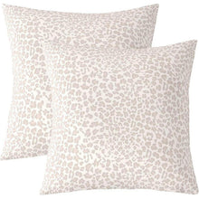 Abstrakt Leopard Kissenbezug 50x50 cm - 2er Set, Beige