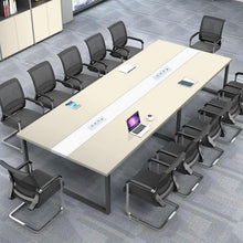 Konferenztisch groß mit Kabeldurchführung – Modernes Büro Meeting Tisch