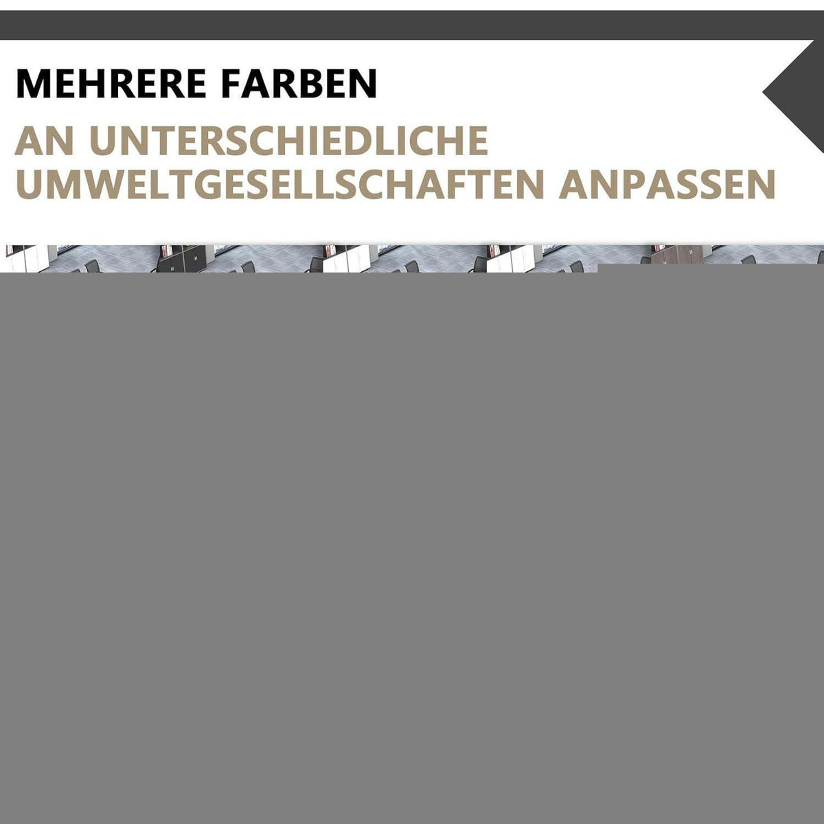 Konferenztisch 200x80cm mit Kabeldurchführung – Modern & Stabil