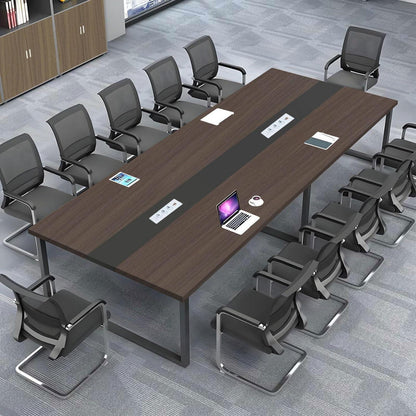 Konferenztisch 240x120cm mit Kabeldurchführung – Modern & Stabil