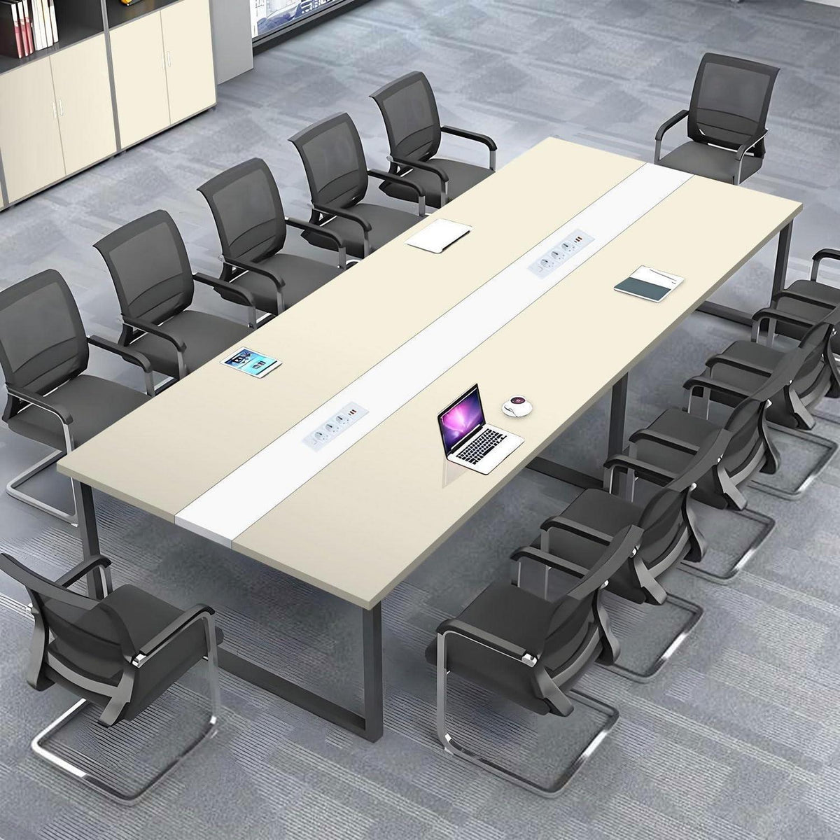 Konferenztisch G360 – Modern, Kabelmanagement & Groß für Büro