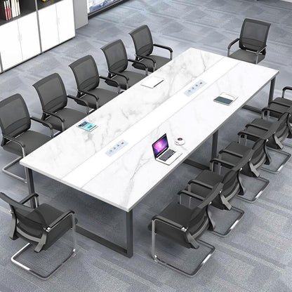 Konferenztisch 240x100cm mit Kabeldurchführung – Modern & Stabil