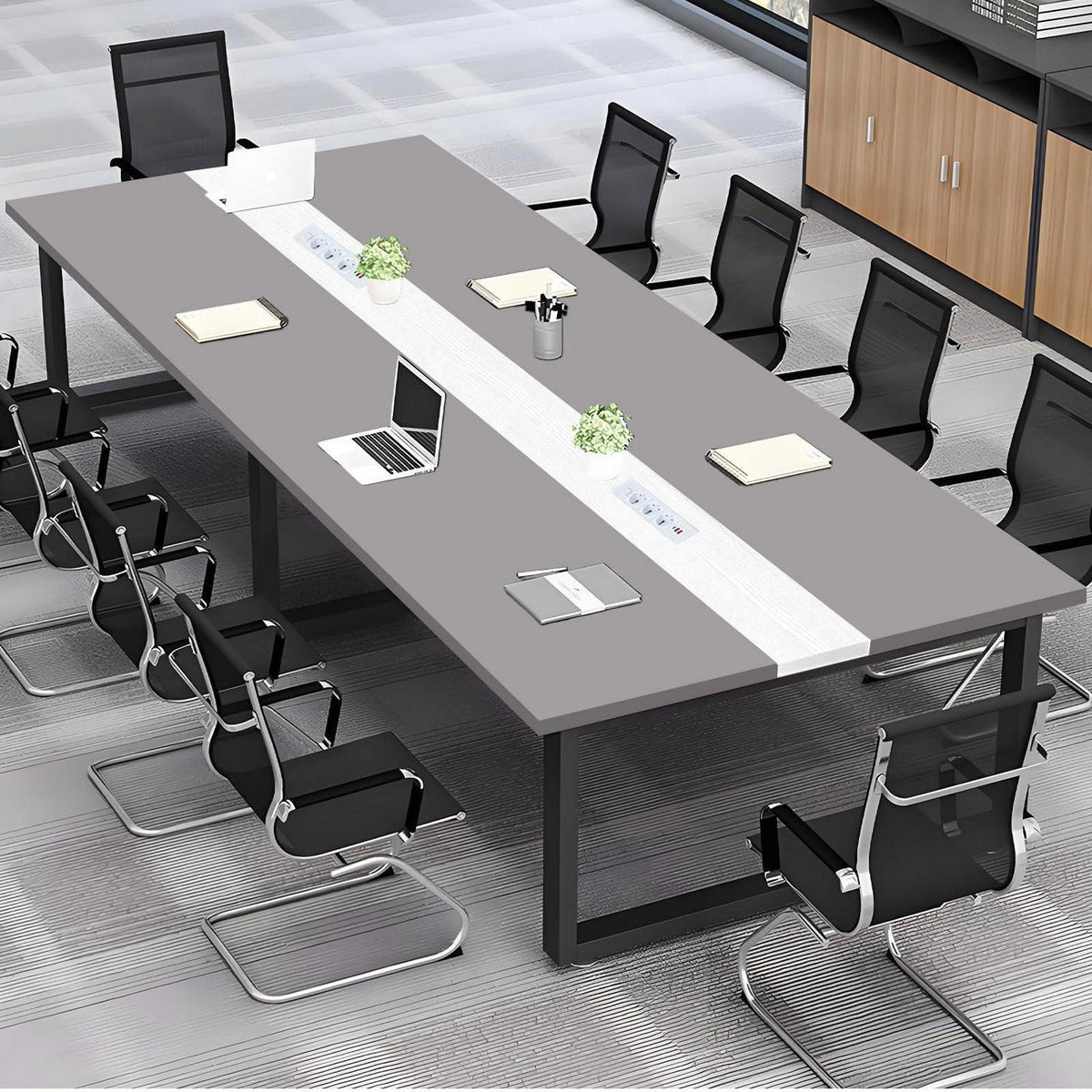 Konferenztisch Modern N460 – Kabelmanagement & Großes Besprechungstisch Büro