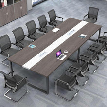 Konferenztisch groß mit Kabeldurchführung – Modernes Büro Meeting Tisch