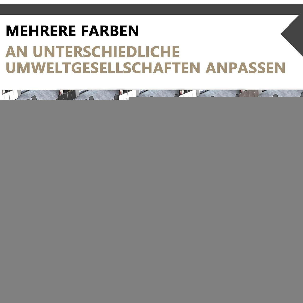 Konferenztisch groß mit Kabeldurchführung – Modern & Stabil