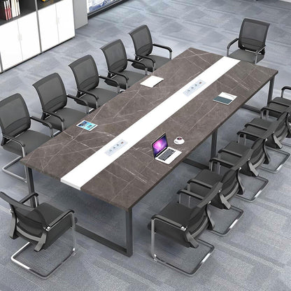 Konferenztisch groß mit Kabeldurchführung – 400x100x74cm