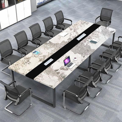Konferenztisch Groß mit Kabelmanagement – Modern & Stabil