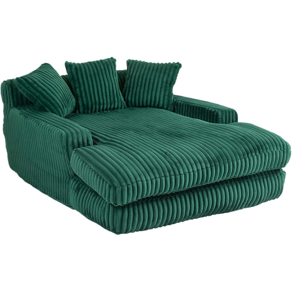 Boneless Couch: Bequemes Cord-Schlafsofa in Grün