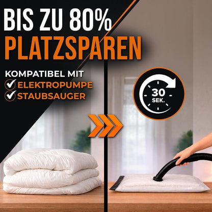 XXL Vakuumbeutel für Bettdecken & Kissen – 6er Set (130x90cm)