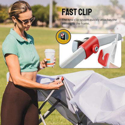 3x3m Pop-Up Pavillon wasserdicht mit Seitenwänden & UV-Schutz