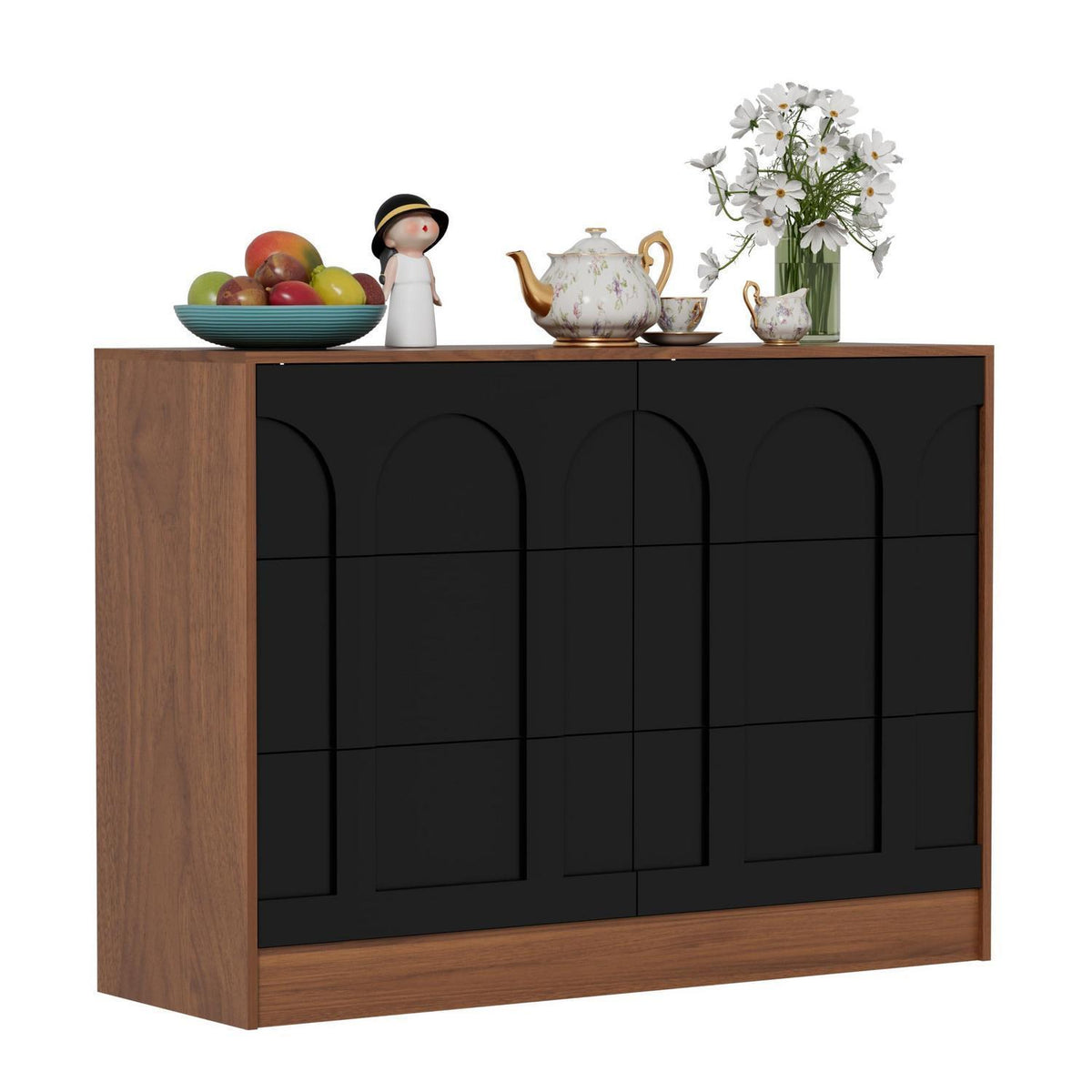 Moderne Kommode mit 6 Schubladen – 100x34x72 cm