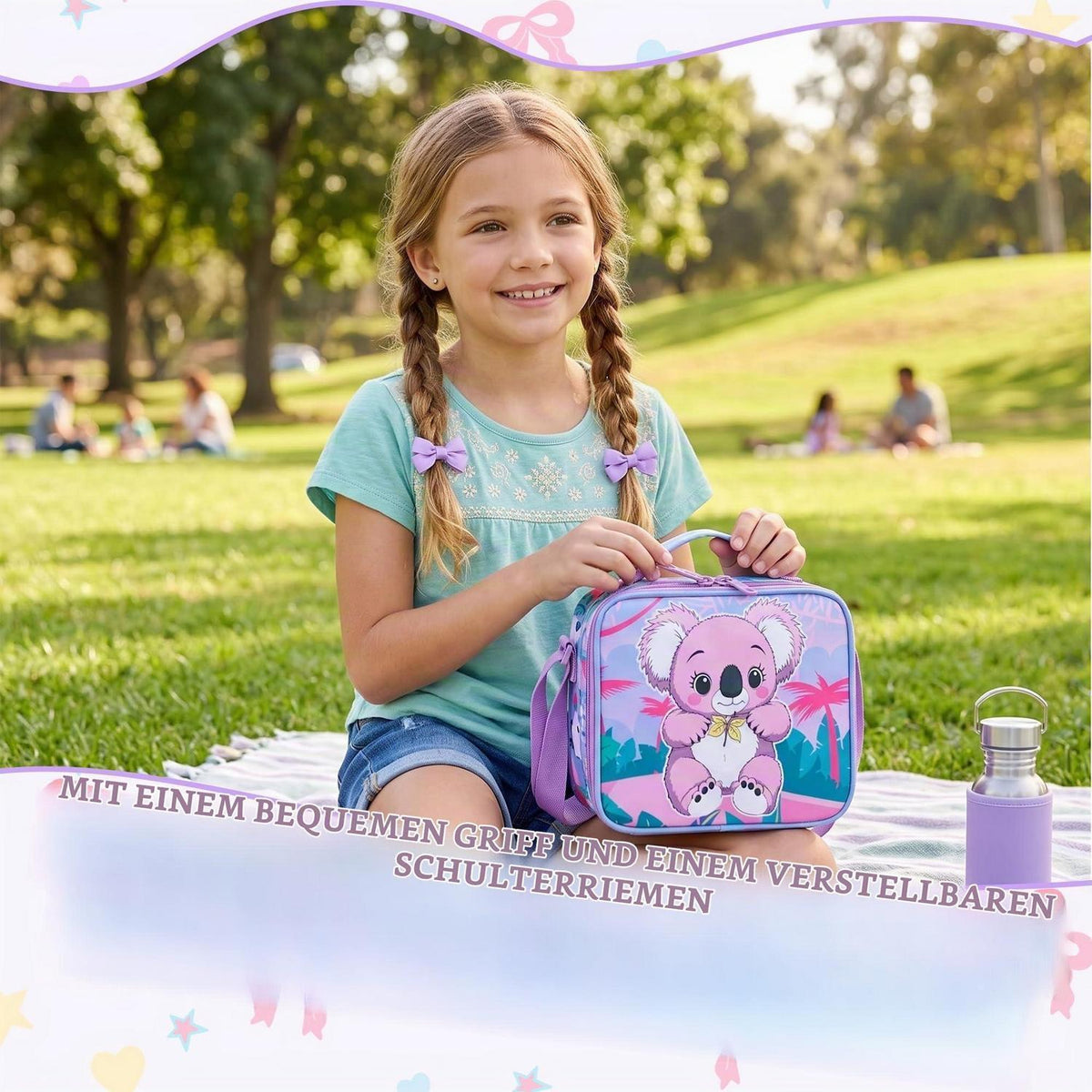 Schulrucksack Trolley Mädchen Koala – 3-teiliges Set