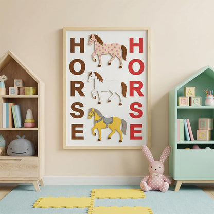 20 Holz Pferde zum Bemalen – Bastelset für DIY Deko & Geschenke