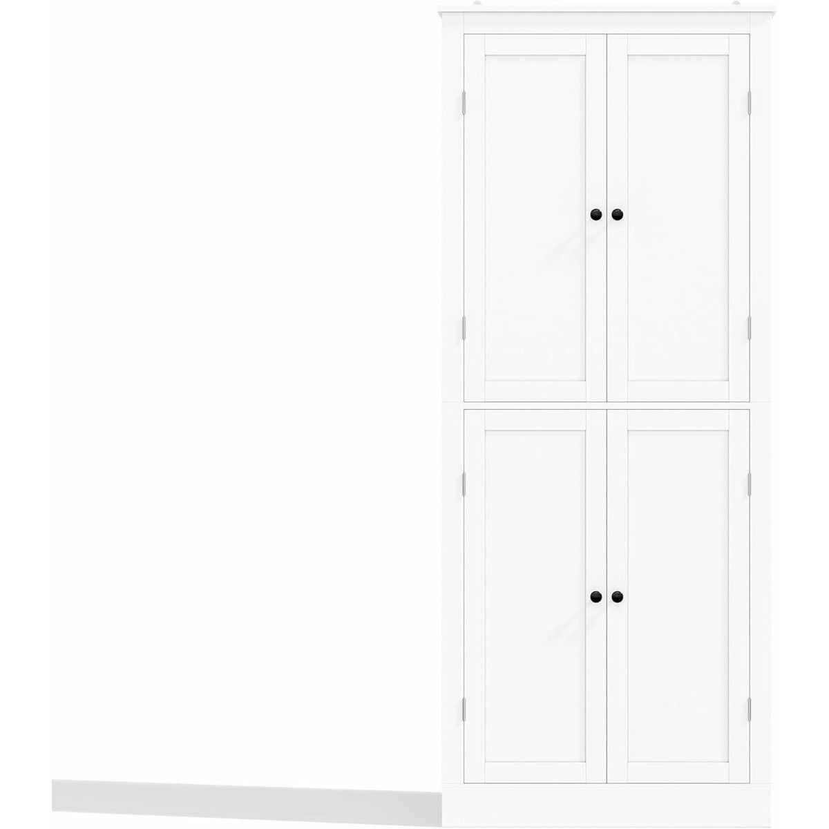 Multifunktionaler Küchenschrank mit Schublade & Regalen, Weiß
