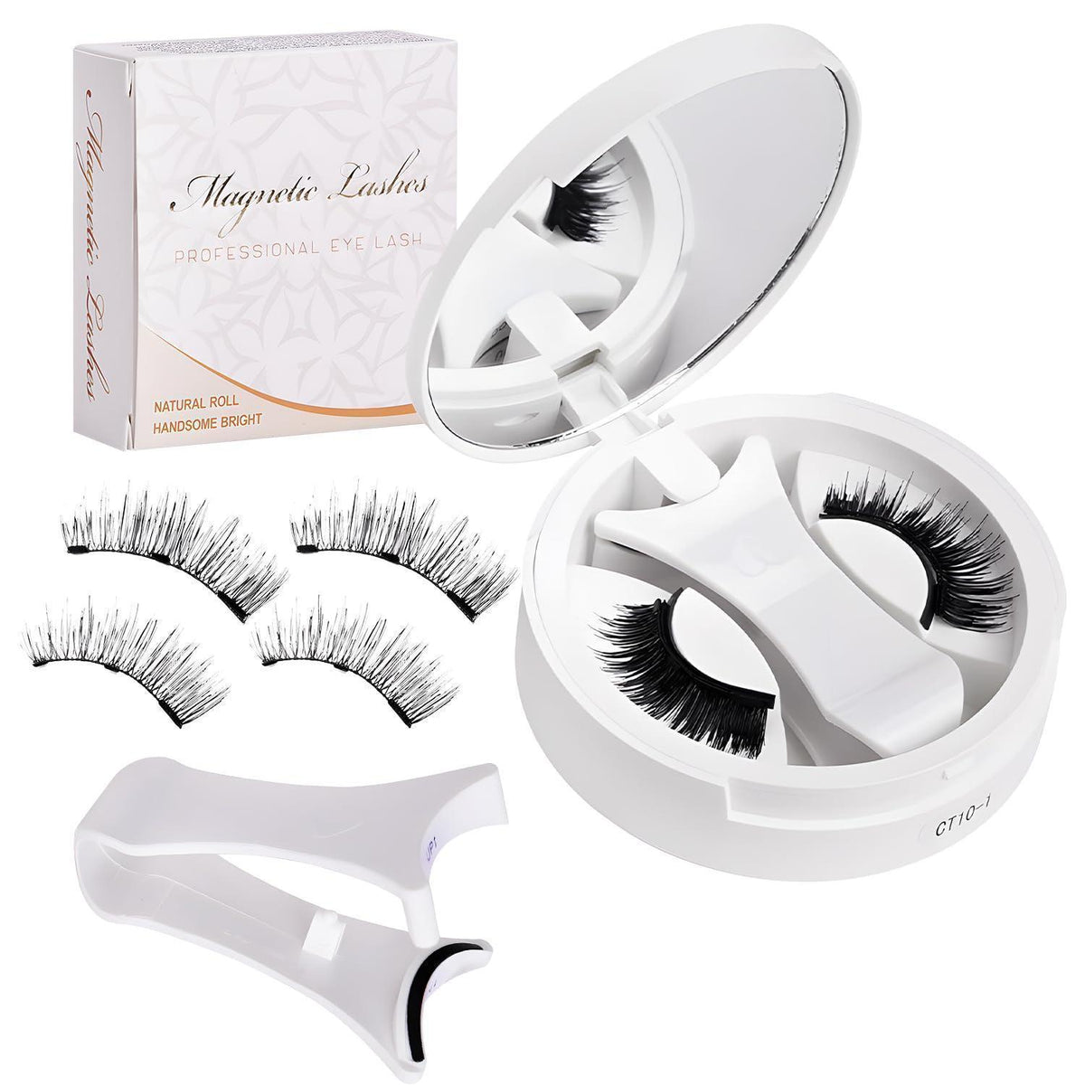 Magnetische Wimpern Set ohne Kleber – Natürlicher Look & Applikator