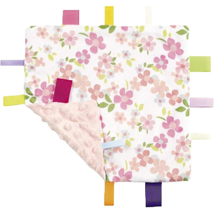 Baby Geschenkset Neugeborene – Rosa Decke, Taggie & Kuscheltier