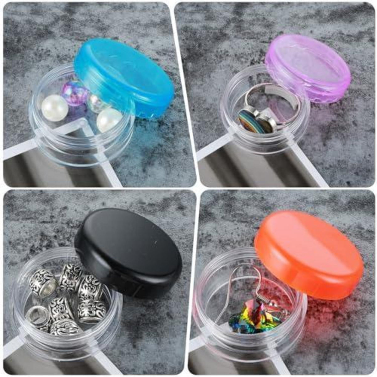 Kleine Pillendose 6er Set - Tragbare Tablettenbox für Unterwegs