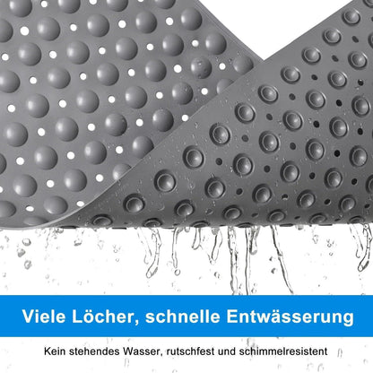 Rutschfeste Duschmatte 80x80 cm | TPE Massage Matte mit Saugnäpfen