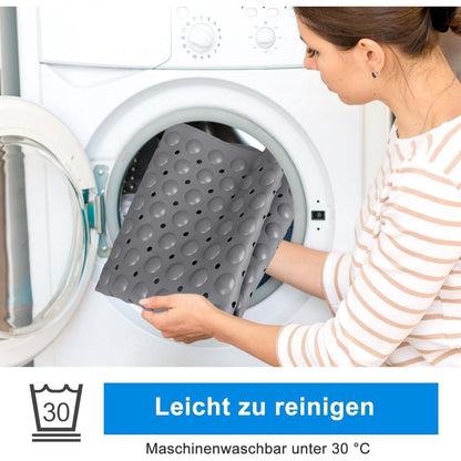 Rutschfeste Duschmatte 80x80 cm | TPE Massage Matte mit Saugnäpfen