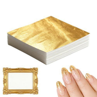 200 Blatt Blattgold Imitation – Goldfolie zum Basteln & Dekorieren