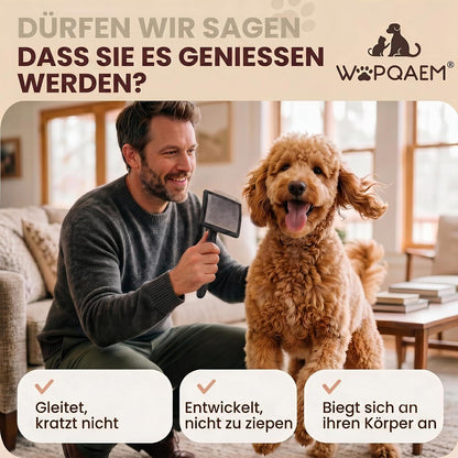Slicker Bürste für Hunde & Katzen – Langhaar & Unterwolle