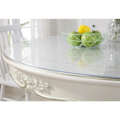 PVC Tischdecke Transparent Rund 120cm – Schutzfolie 2mm