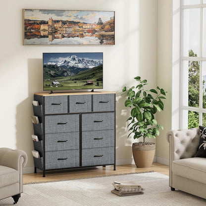 Kommode mit 9 Schubladen – Moderner Stoffschubladenschrank